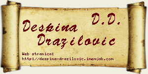 Despina Dražilović vizit kartica